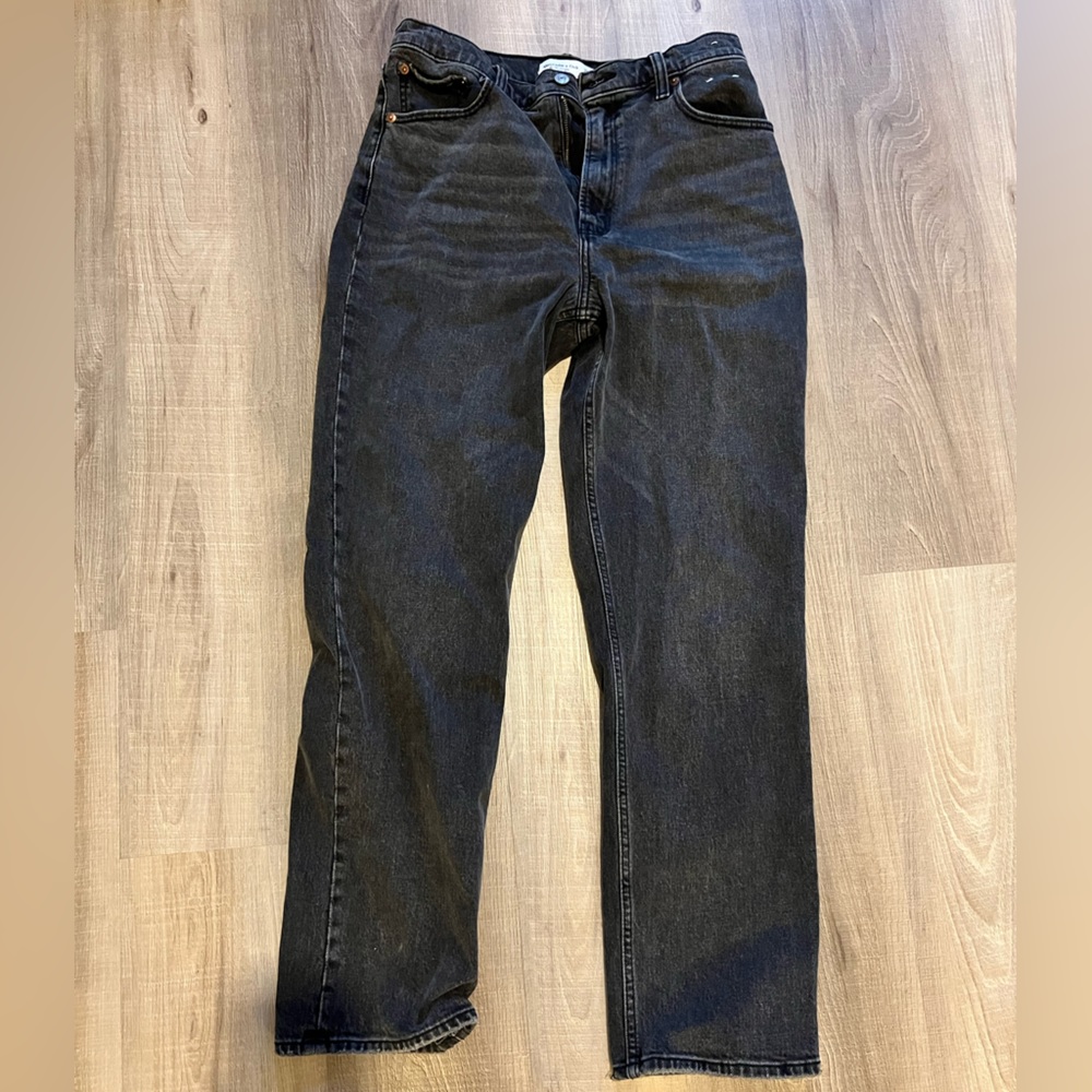 Abercrombie 90’s straight ultra high rise jean